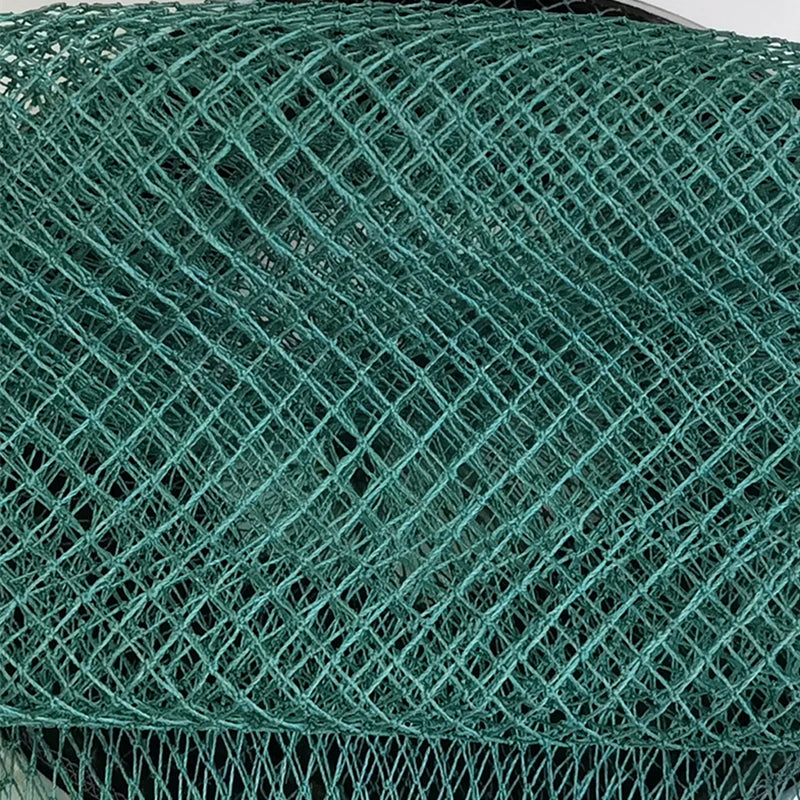 Hand-woven Fish Basket Nylon Line Stainless Steel Rings Fishing Net Bag Foldable Anti-hanging And Quick-drying Fish Cages