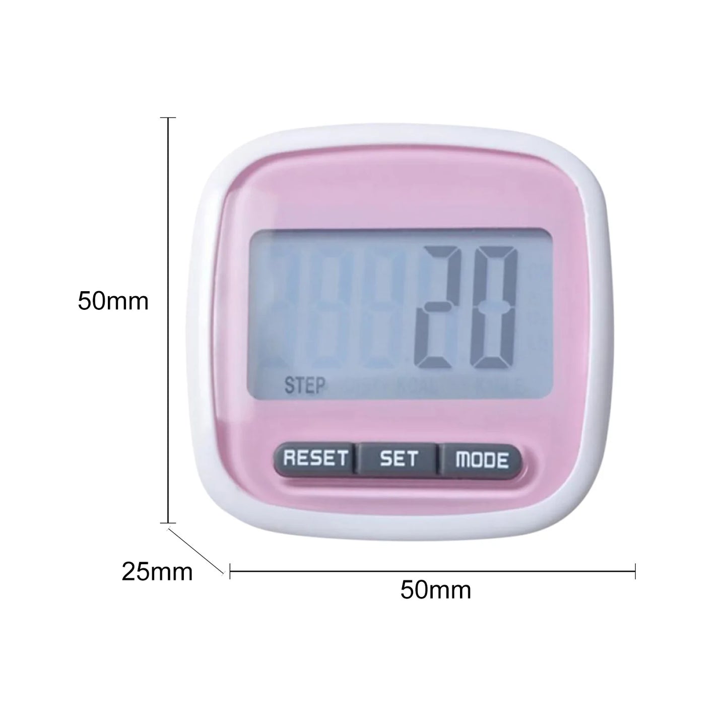 Walking Pedometer Clip On Step Counter Simple Pedometer LCD Dispaly Electronic Pedometer Multi-Function Walking Step Counter