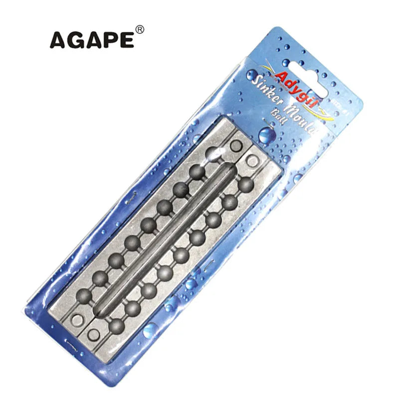 Agape DIY Fishing Ball Sinker Mould ADBASM/#1 Ball Sinker 8g 9 Cavities