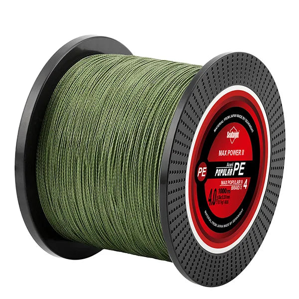 Seaknight Strong Braided X4 Line Sea Fishing Line 1000M Japan Braided PE Line Carp Ice Line Professional BIG SEA Fish Line