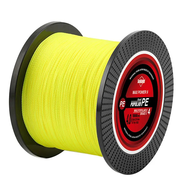 Seaknight Strong Braided X4 Line Sea Fishing Line 1000M Japan Braided PE Line Carp Ice Line Professional BIG SEA Fish Line