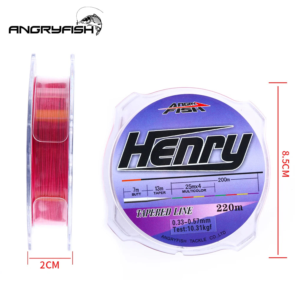 Henry Series Nylon Fishing Line 220m Tapered Line for Casting High Monofilament Sport