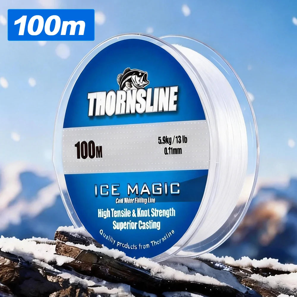 Extreme Thin Micro 4 Strand Braided Ice Fishing Line 100m Ultra Smooth Multifilament for Saltwater Freshwater Fishing Line