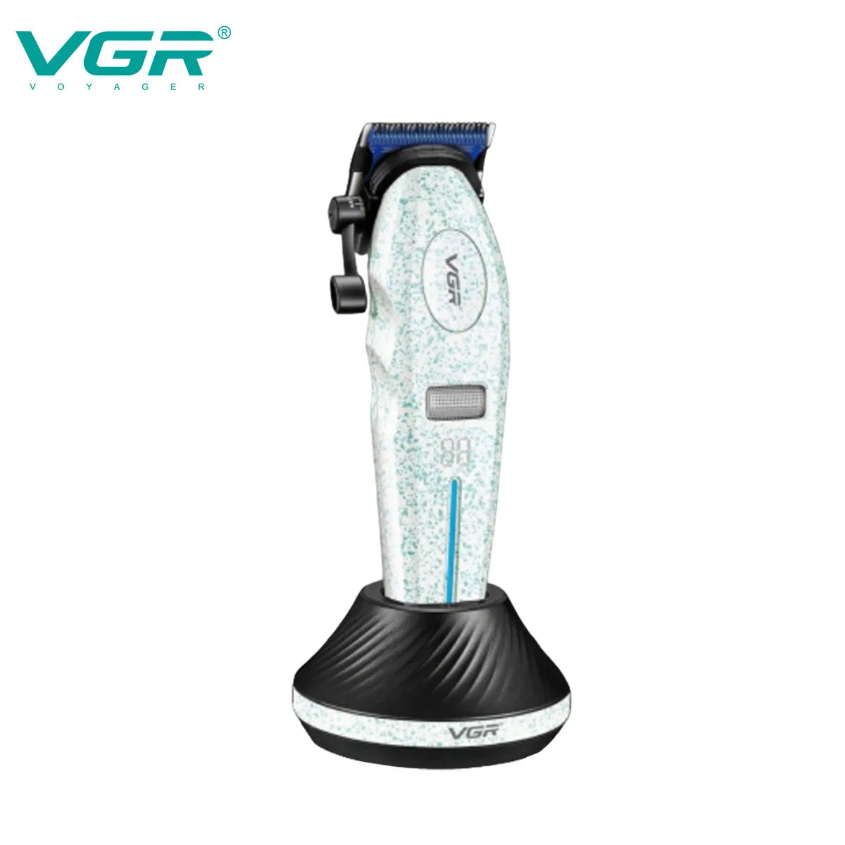 VGR Hair Trimmer 9000 RPM Hair Cutting Machine Electric Barber Clippers Professional Trimmer Charging Base Trimmer for Men V-887