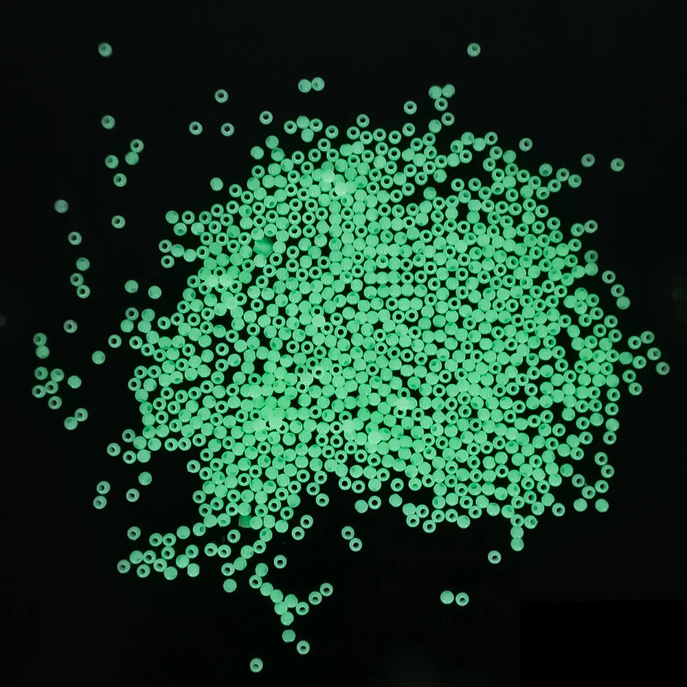 100pcs Fishing Glow Beads Luminous Polystyrene for Trout Salmon Carp Fishing Tackle Lure Making Glow in The Dark 5 Sizes Tool