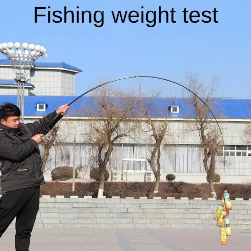 1.8M-3M Baitcasting Spinning Fishing Rod Ultralight Carbon Fiber Portable Telescopic Fishing Pole for Trout Carp