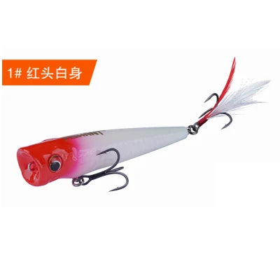 FISHANT Popper Noise Long Shot 3D Fisheye Water Surface Floating Fishing Lure 6g-19g Artificial Wobbler Fake Bait Lures For Fish