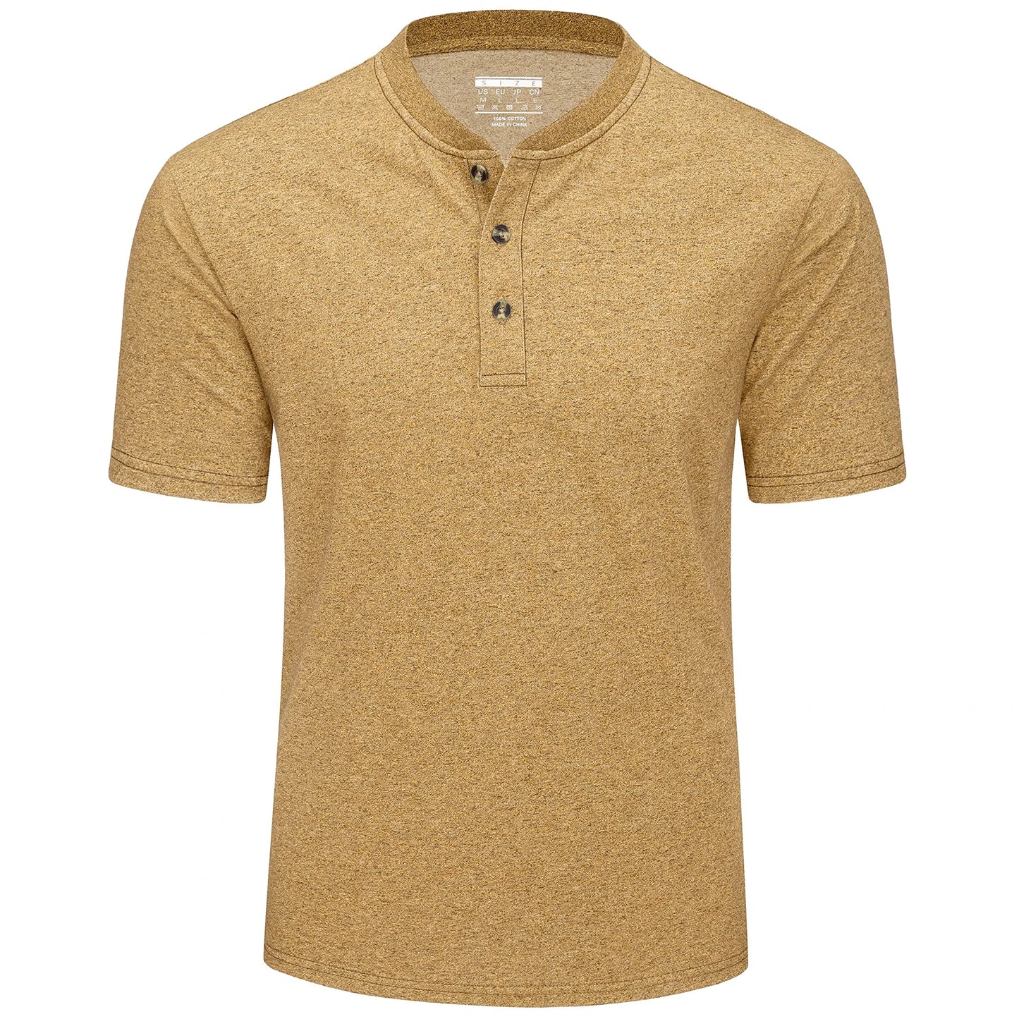 MAGCOMSEN Men's Henley T-shirt Cotton Blend Summer Short Sleeve Fashion 3 Buttons Front Placket Tee Shirt