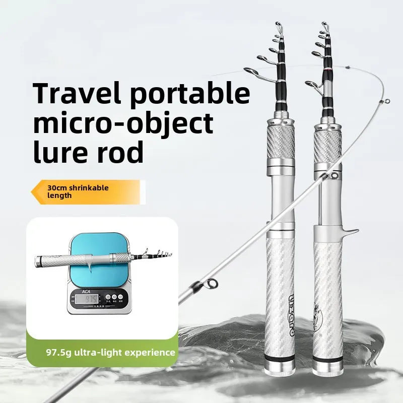 Meifeng ultra-short mini micro-object Luya rod horse mouth rod telescopic Luya single rod portable travel
