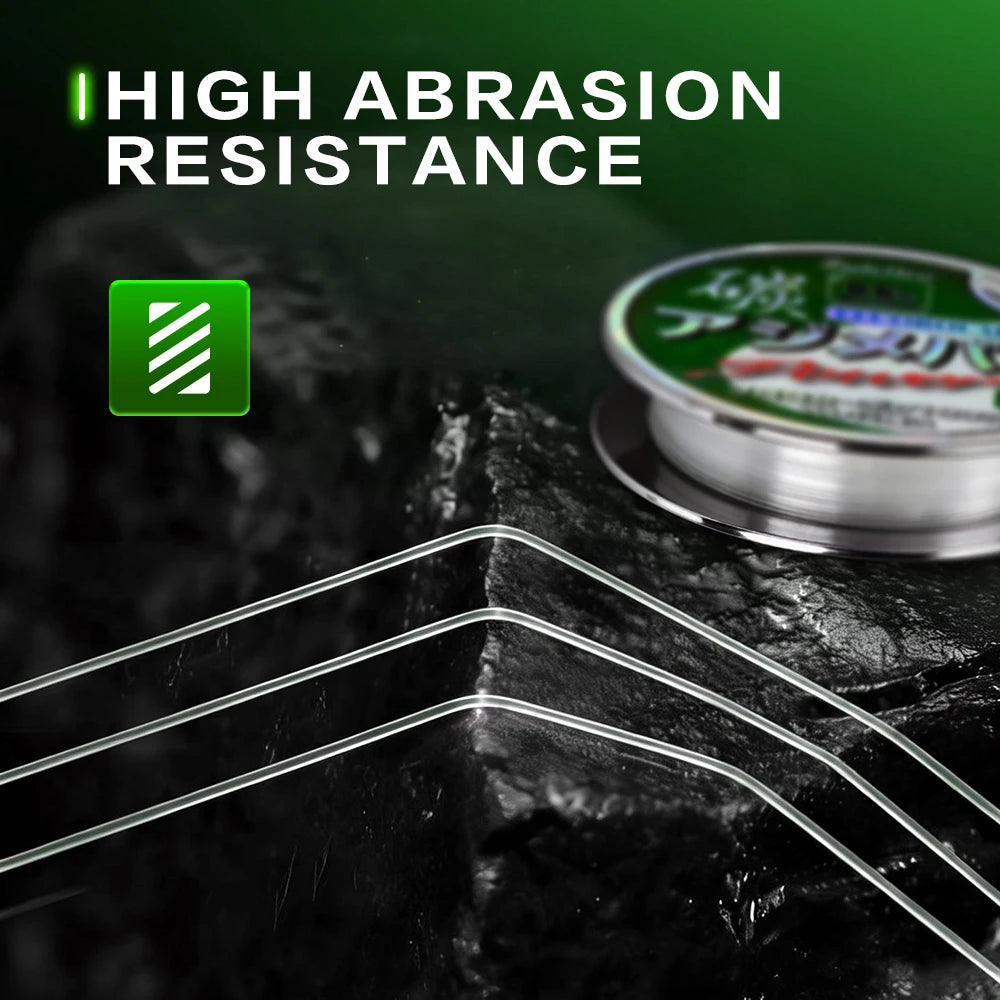 ZUKIBO Ⅱ Soft Carbon Line 50/100M 100% Pure Fluorocarbon Fishing Line Japan Carbon Fiber Line 1-38kg Monofilament Sinking Line