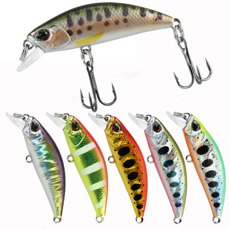 ALASICKAHot 38mm 3.2g Mini Sinking Minnow Fishing Lures Jerkbaits Peche Artificial Bait Wobbler Lure for Trout Bass Carp Fishing