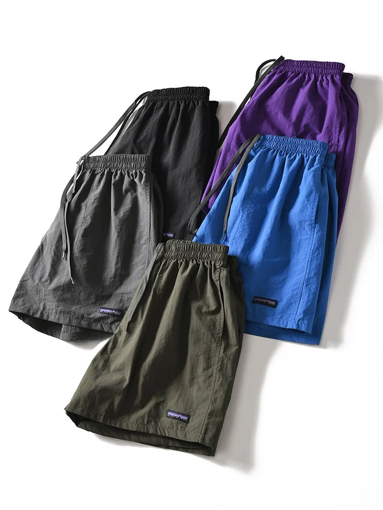 Men's Sporty Mesh Lined Quick Dry Breathable Summer Shorts Running Training Four-Quarter Pants Casual Loose Fit Youth Style