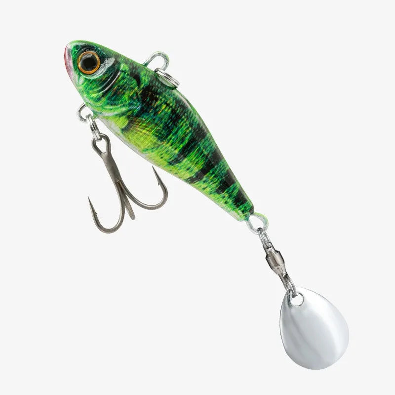 LUSHAZER Metal Hard Baits sinking 28g Fishing bait  for Bass Pike Perch Rotating Spoon Wobbler Artificial Bait