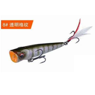 FISHANT Popper Noise Long Shot 3D Fisheye Water Surface Floating Fishing Lure 6g-19g Artificial Wobbler Fake Bait Lures For Fish