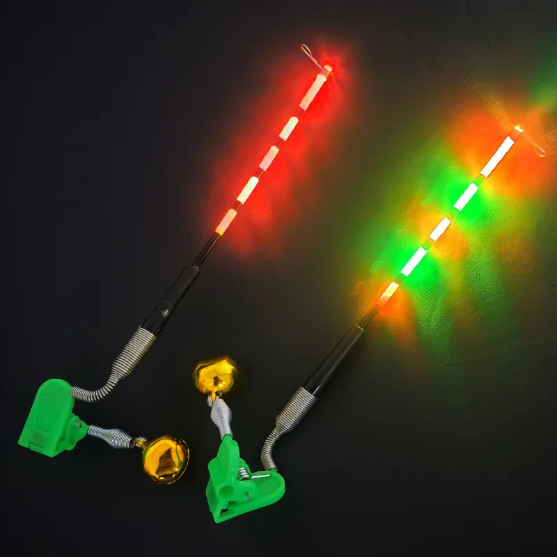 Fishing Bite Alarm Fishing Luminous Stick Waterproof LED Alert Shore Fish Road Skating Bait Detection Waterproof Steel Tackle