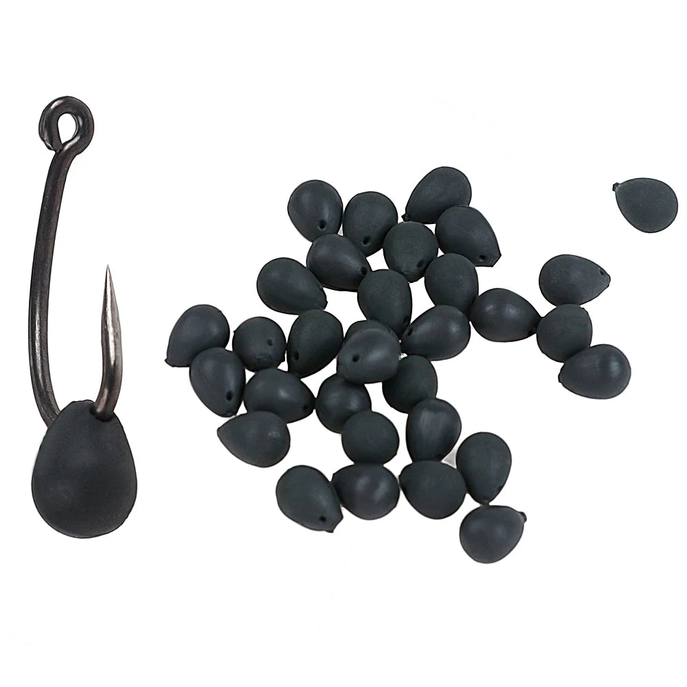 5-20Pcs Tungsten Fishing Shot Sinkers on The Hook Beads 0.42g Downforce Carp Accessories Pesca Fishhook Lure Shot-on Weight
