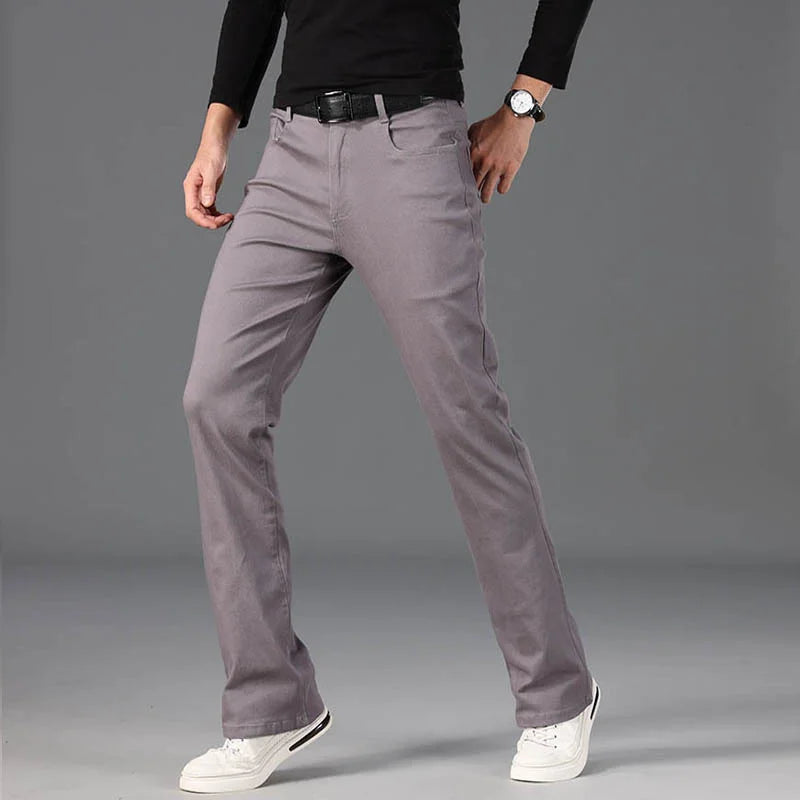 Jeans Men Men's Big Flared Jeans Boot Cut Leg Flared Loose Fit Male Designer Classic Casual Jeans Jeans For Men