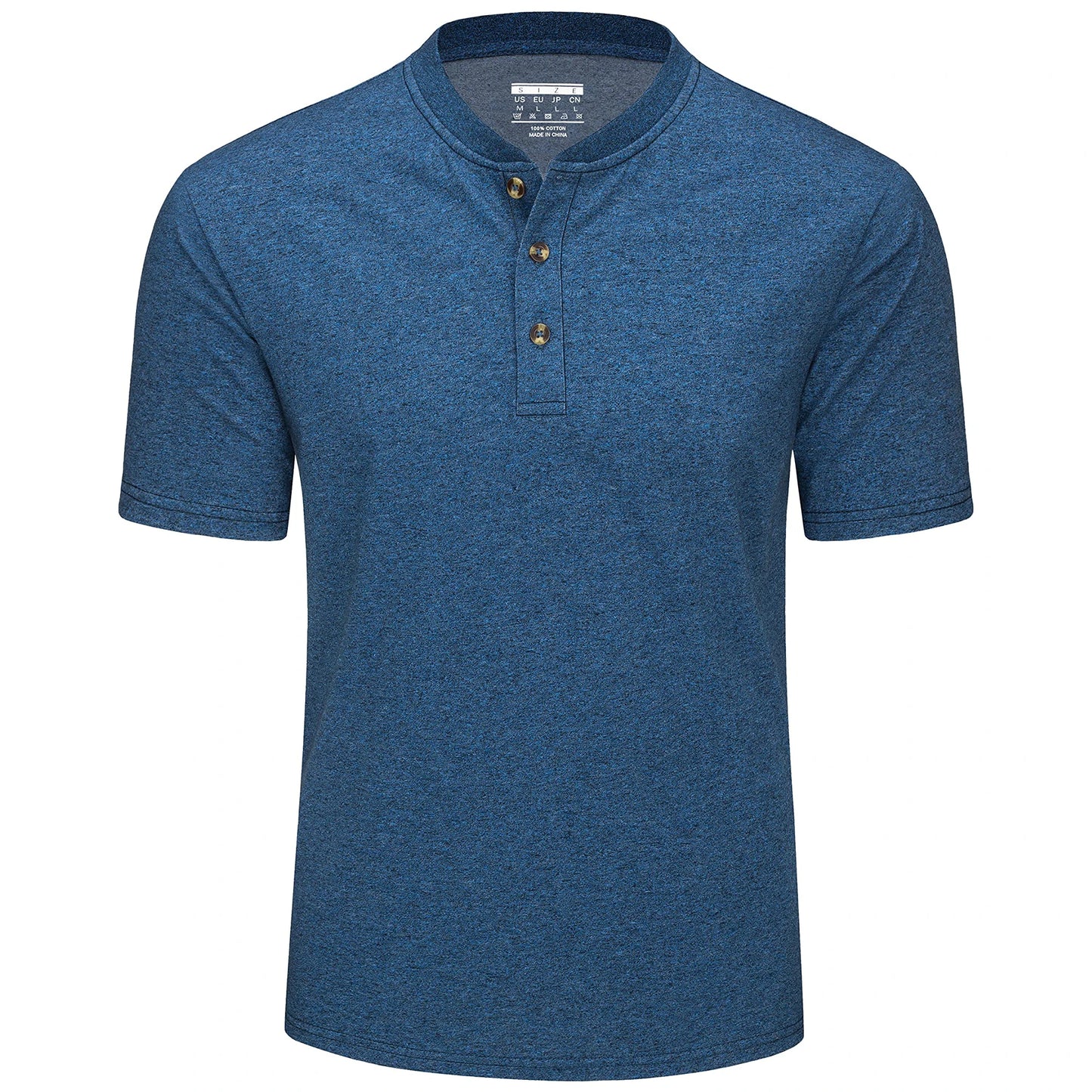 MAGCOMSEN Men's Henley T-shirt Cotton Blend Summer Short Sleeve Fashion 3 Buttons Front Placket Tee Shirt