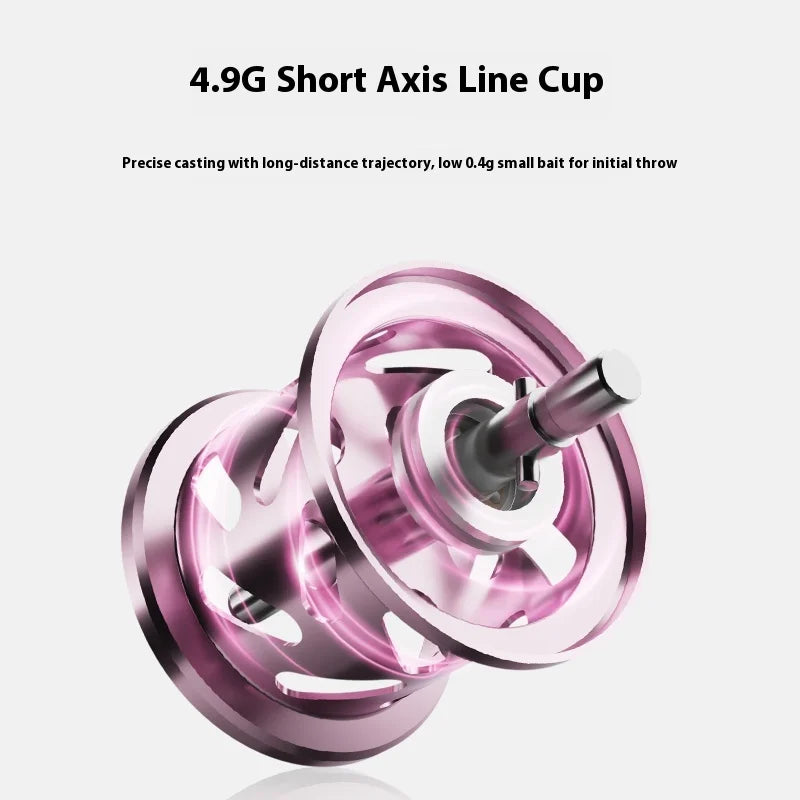 Tebun ID Star Dust Micro Lure Water Drop Reel 117g Long Casting Anti-Line Burst Carbon Ultra Light Versatile Mouth Short Axis
