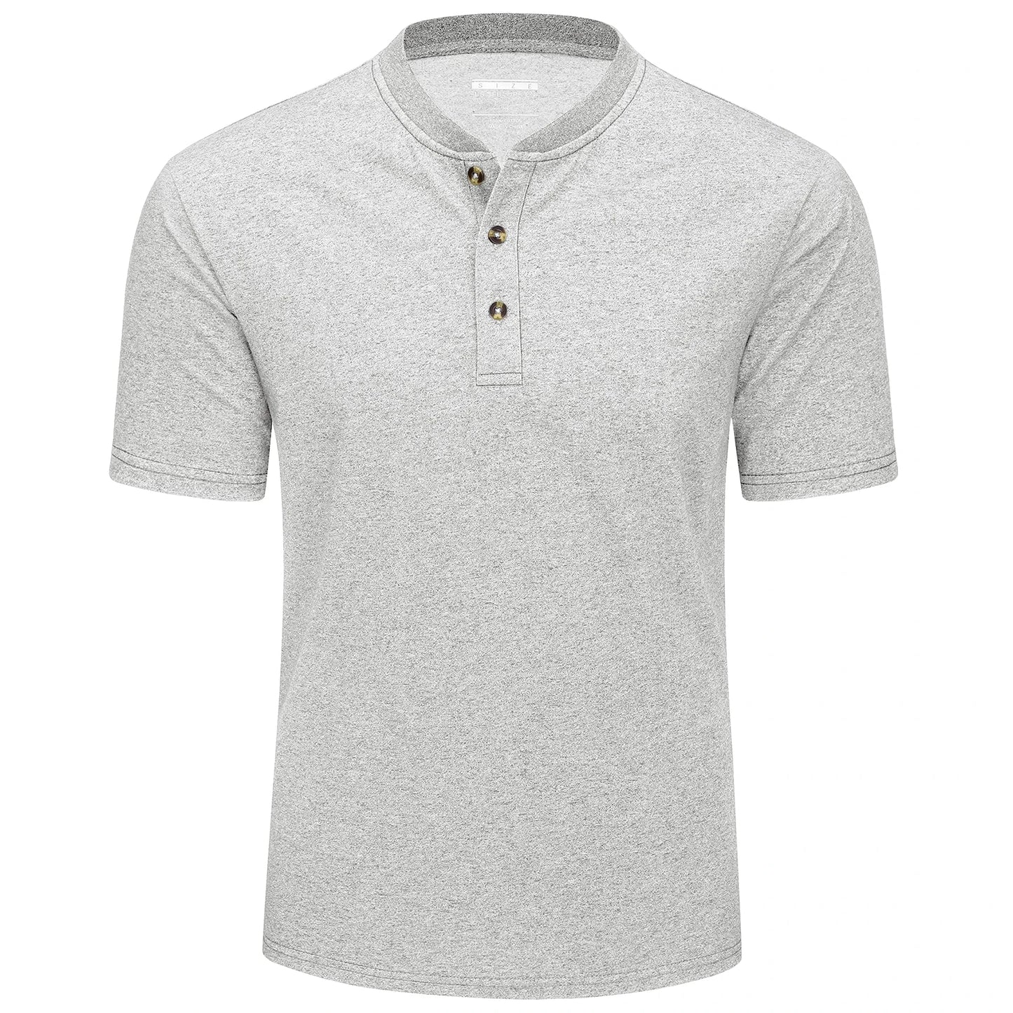 MAGCOMSEN Men's Henley T-shirt Cotton Blend Summer Short Sleeve Fashion 3 Buttons Front Placket Tee Shirt