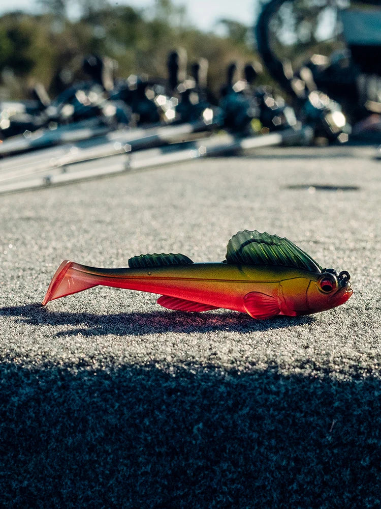 NEW Original Megabass Dark Sleeper 4.5inch 3/4, 1, 1.1/4oz. Swim Bait Saltwater Lure Sea Tackle Deep Water Soft Fin Paddle Tail