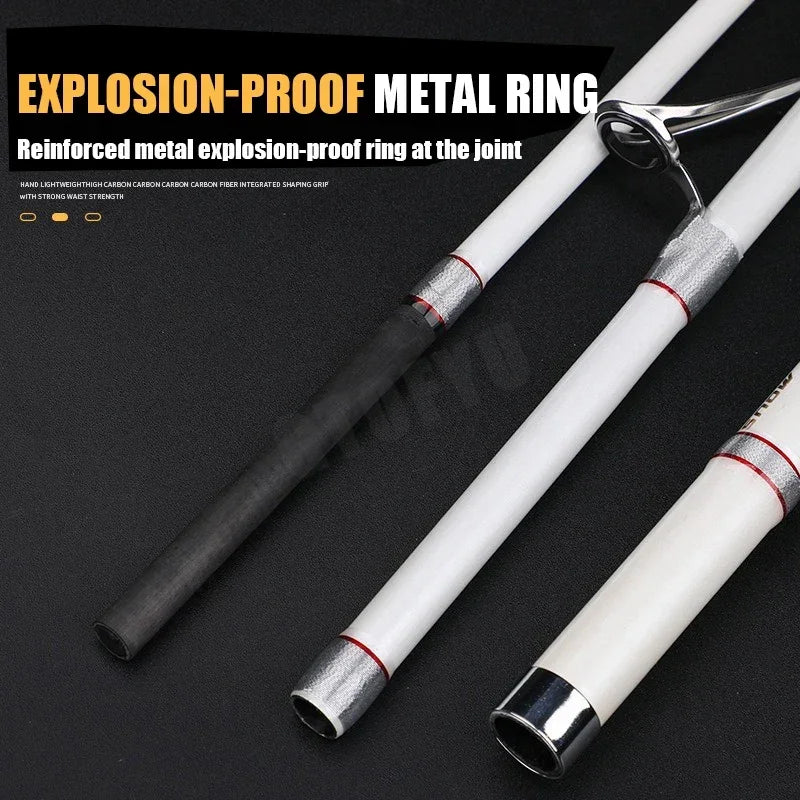 Portable Fishing Boat Raft Rod Superhard Spinning Lure Carbon Fishing Pole 1.8 M 2.1M 2.28M Jigging Trolling Fishing Rod