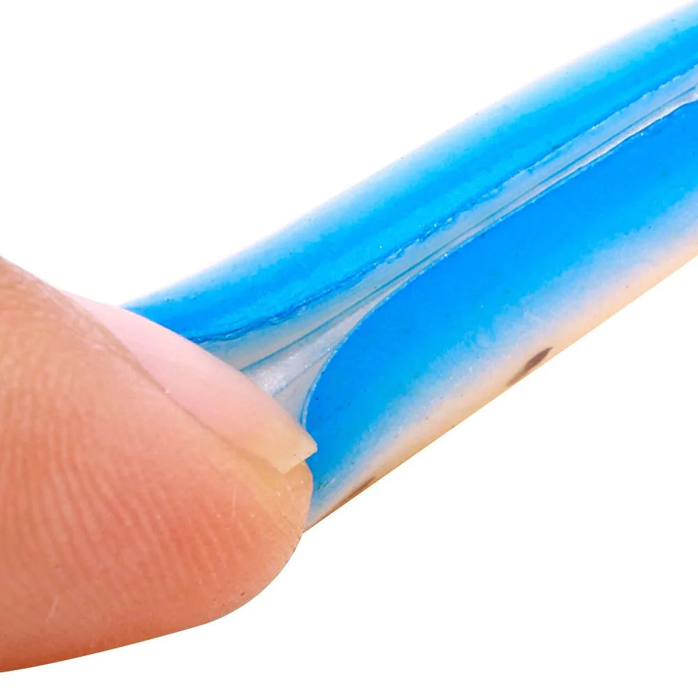 9cm 4g Soft Silicone Fishing Lure Minnow Saltwater Freshwater Worms Wobblers Artificial Bait Bass Tackle Jigs