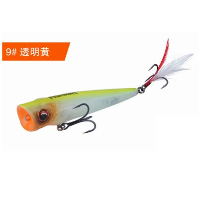 FISHANT Popper Noise Long Shot 3D Fisheye Water Surface Floating Fishing Lure 6g-19g Artificial Wobbler Fake Bait Lures For Fish