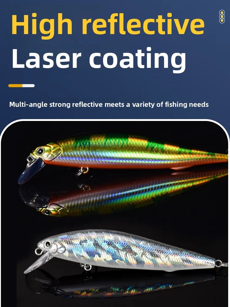 Suspended Silver Blade Road False Bait Trembling Sinking Water Floating Water Mino Long throw Freshwater Reservoir 5g