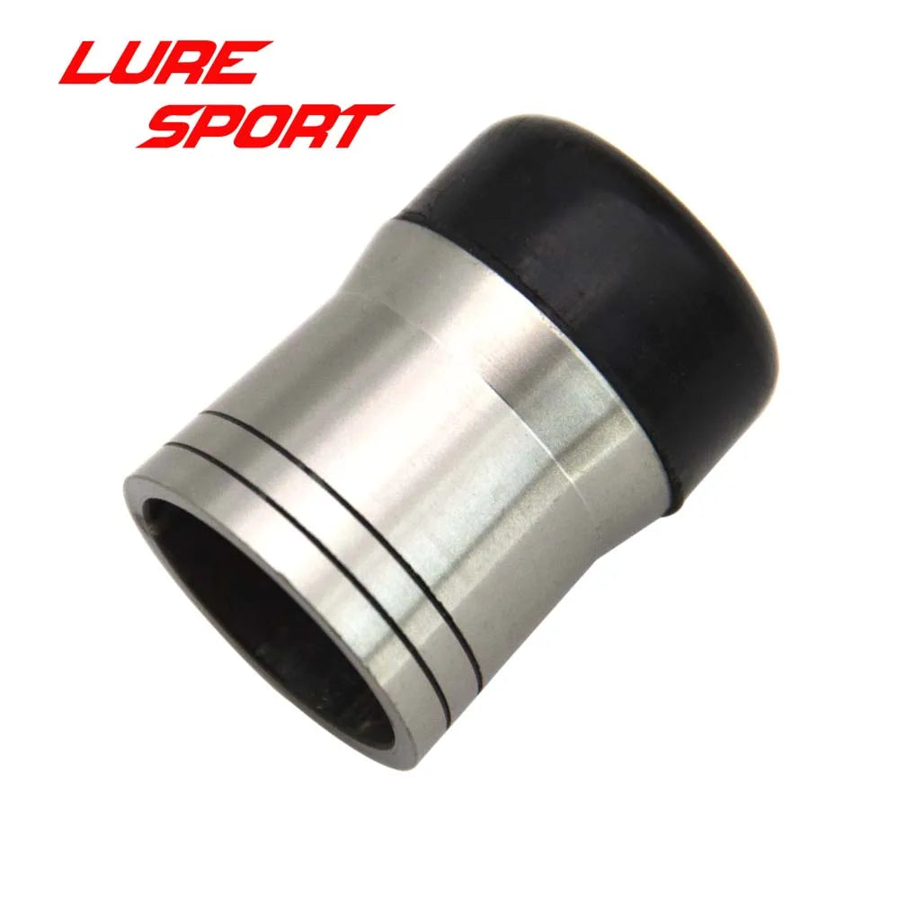 LureSport 4pcs Aluminum Flat Rubber Butt Cap 35mmFishing Rod Building Component Pole Repair DIY Accessory