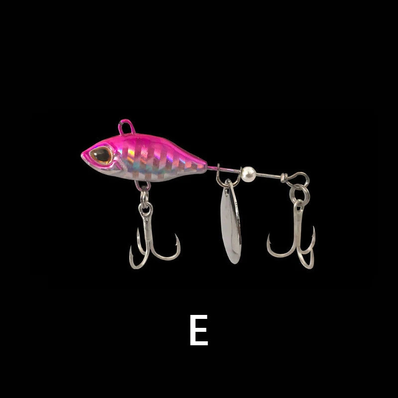 Rotating Tail VIB vibration Bait Spinner Spoon Fishing Lures Jigs Tractor Fishing Hard Baits Tackle Pesca