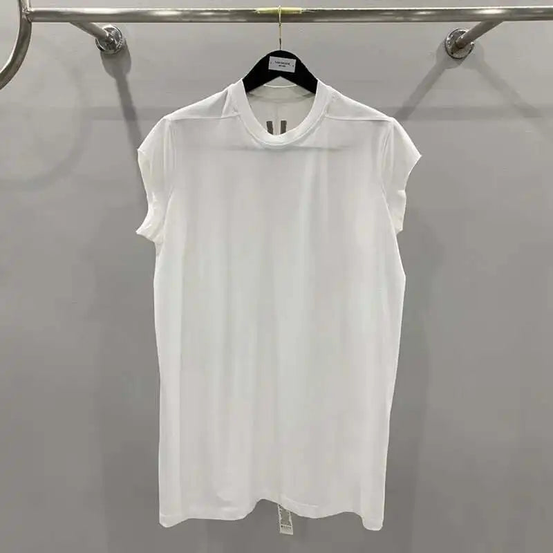 HKSH Summer New Men's Tide Dark Cotton T-shirt Classic Large Size Loose Ragged Edge Solid Color Tank Tops Chic Punk Vest HK2022