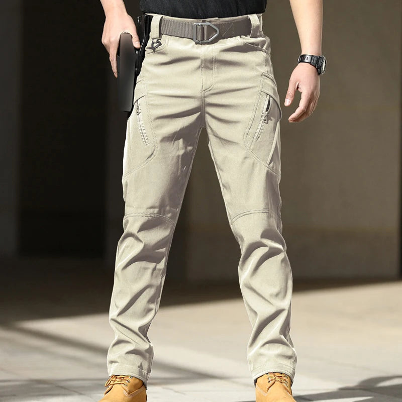 Men Elastic Military Spring Autumn Tactical Pants Camping Hiking Trekking Climbing Sharkskin Cargo Trousers Quick Dry Sports
