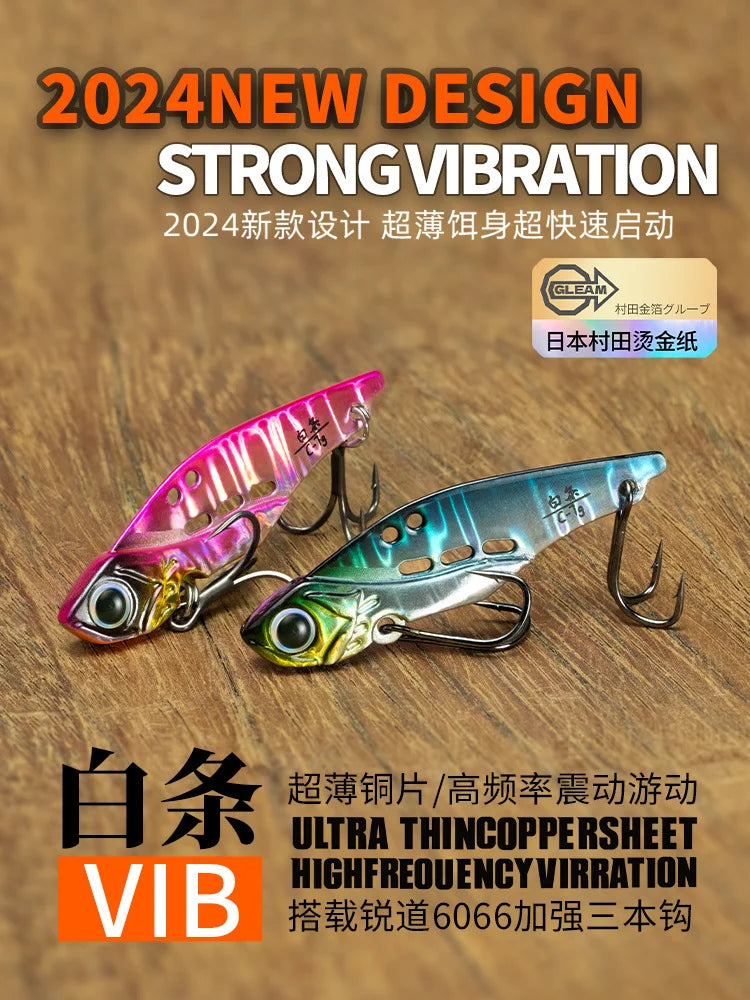 NUNATAK Metal VIB Bait 5g/7g/10g/14g High Frequency Tremor VIB Bass Lure Hard Minnow TROUT Baits Sinking Bait Glowing Sea Lure
