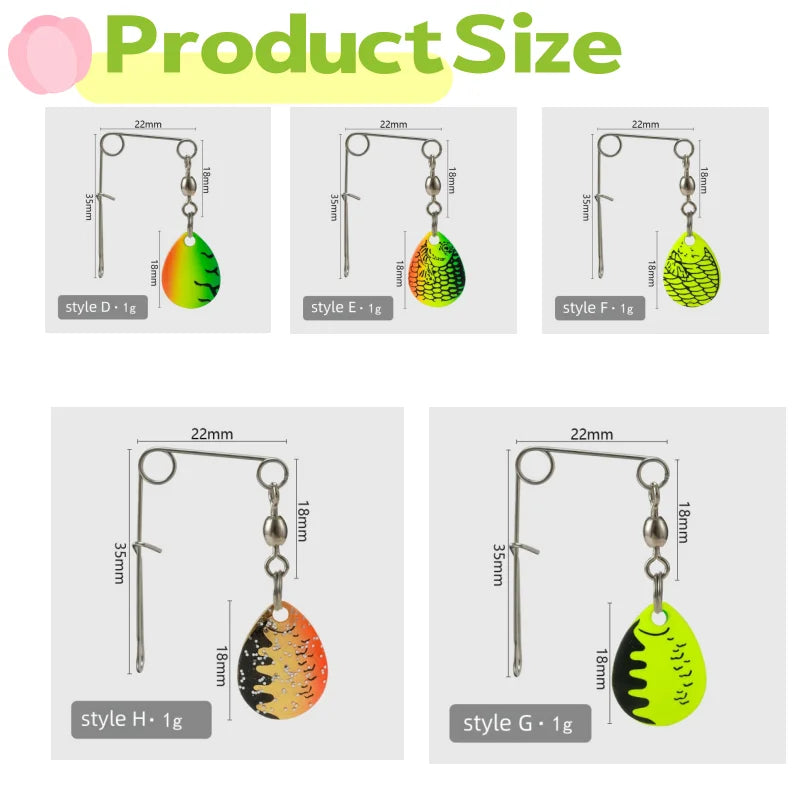 2Pcs Hard Spoon Bass Lures Spinner Bait With L-pin Fishing Gear Bait Artificial Bait Strong Pulling Force Bait Fishing Equipment