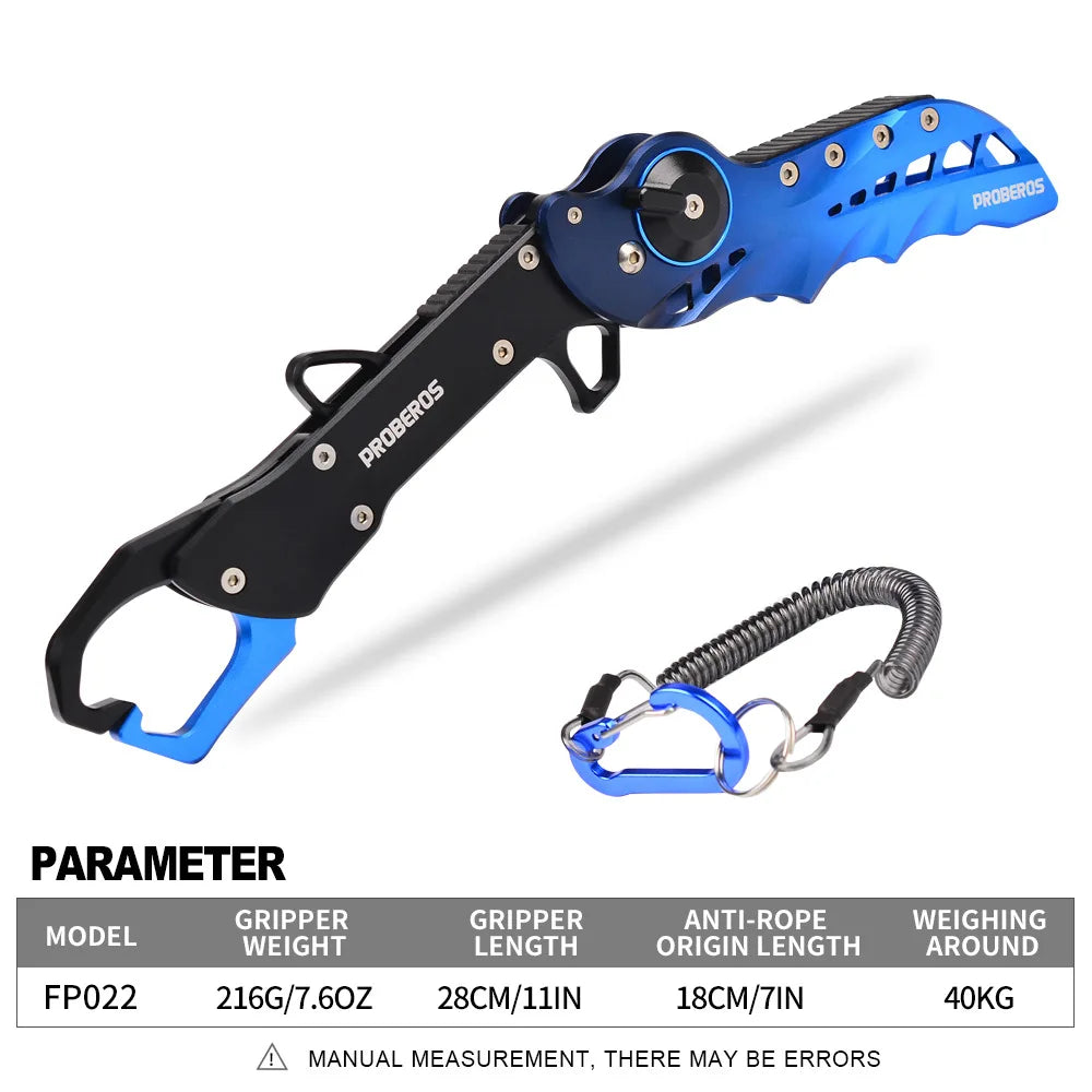 Folding Fishing Gripper Grip Fish Weight 40kg Aviation Aluminum Fish Controller Fishing Plier Fish Lip Grabber Fishing Tool