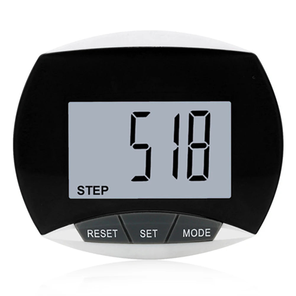 Walking Pedometer Clip On Step Counter Simple Pedometer LCD Dispaly Electronic Pedometer Multi-Function Walking Step Counter