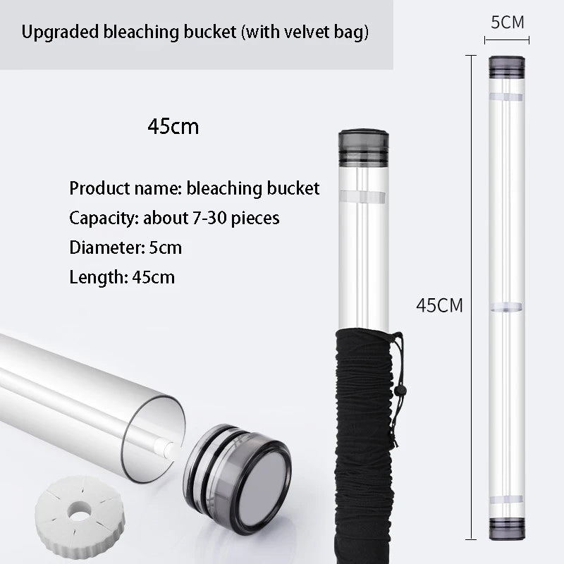 Fishing Rod Float Storage Tube Fishing Rod Float Storage Tube Clear Loaded Pellet Waggler Float Tube Fishing Tackle Accessory