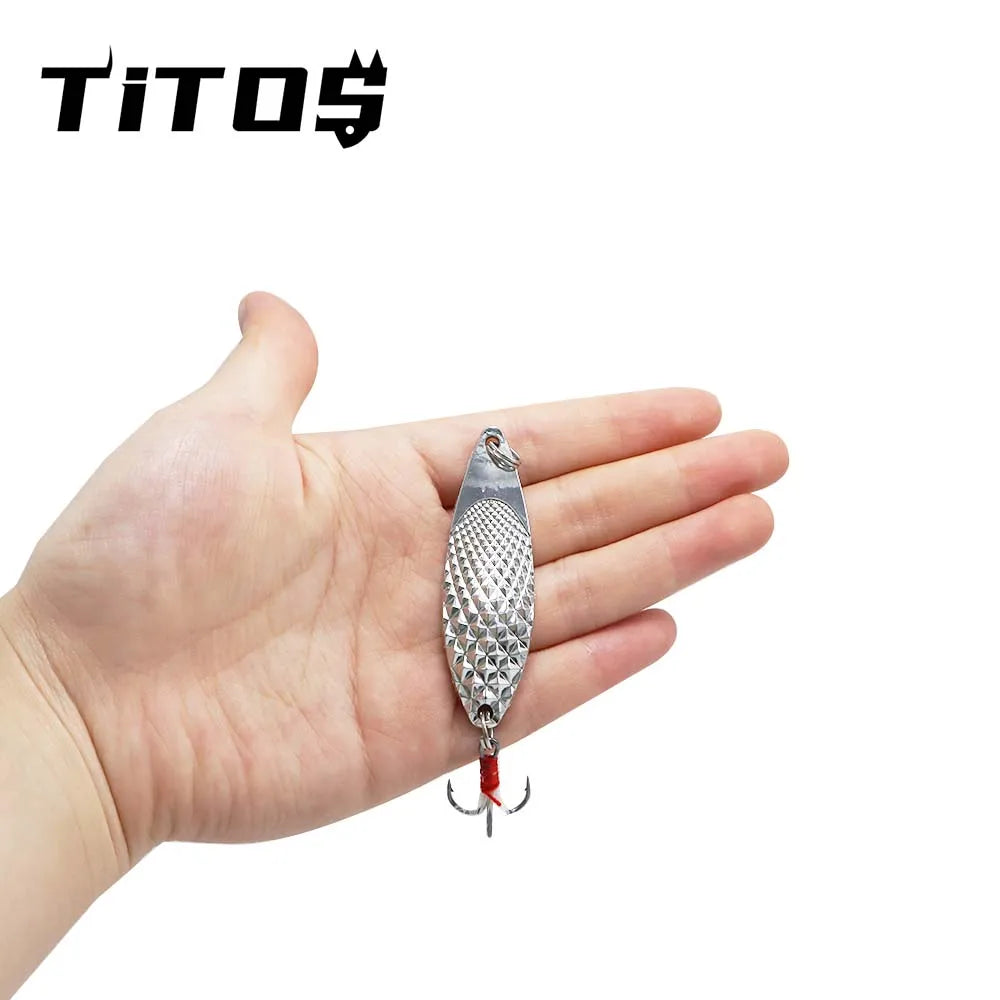 Metal Spinner Spoon trout Fishing Lure Vib Leech Lures 5g 7g 10g 15g 20g Artificial Bait Fishing Tackle for Bass Pike Perch