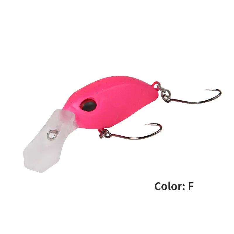 Mini Crank 30mm2.8g Slow Sinking Crankbait Artificial Bait Wobblers Hard Baits for Trout Pike Perch Fishing Lures