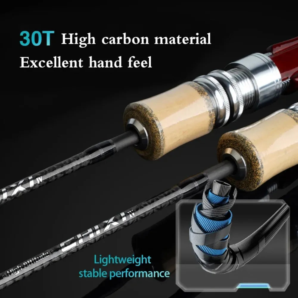 Fishing Fame - Chixi Fourth Generation - Fuji Guide Ring Ultralight Micro Bait Rod Super Soft UL Adjustment, Stream Lure Rod