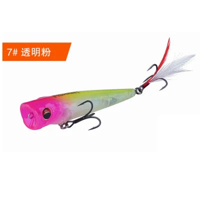 FISHANT Popper Noise Long Shot 3D Fisheye Water Surface Floating Fishing Lure 6g-19g Artificial Wobbler Fake Bait Lures For Fish