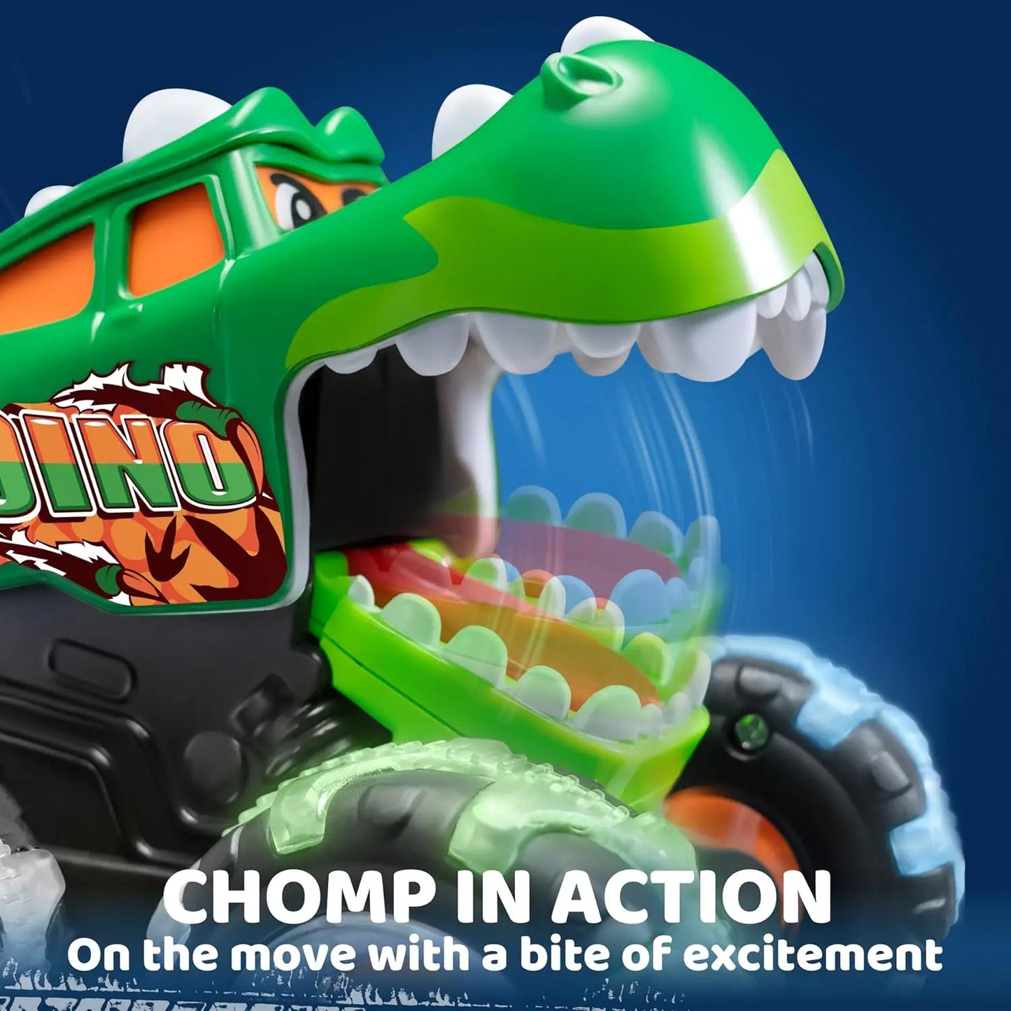 JOYFY 3 Pack Monster Truck Toy Motion Activated Light-Up Cars Press & Go Cars for Boys Girls Birthday Christmas Gifts
