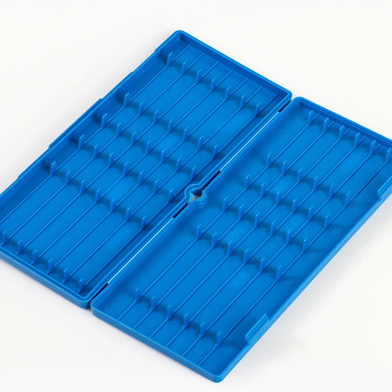LUSHAZER Waterproof Blue Fishing Tackle Box 108g Fishing Accessories Tool Double Sided Storage Case for Outside Fishing
