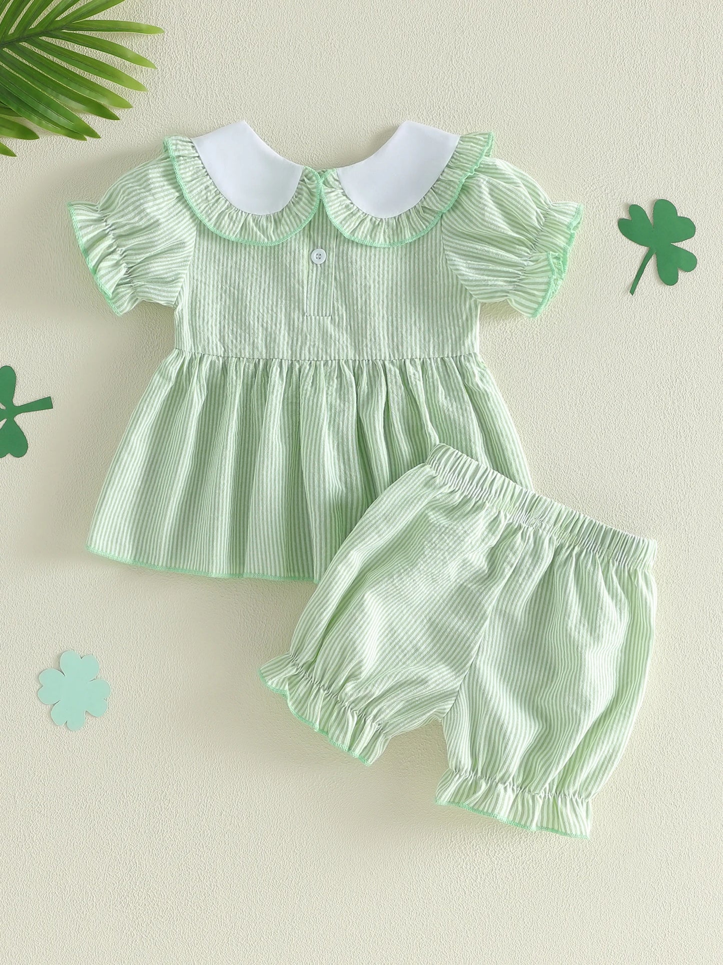 3Pcs Baby Boy Irish Outfits Long Sleeve Button Down Shirt Suspender Pants Bowtie Set Infant Fall Clothes St Patrick s Day