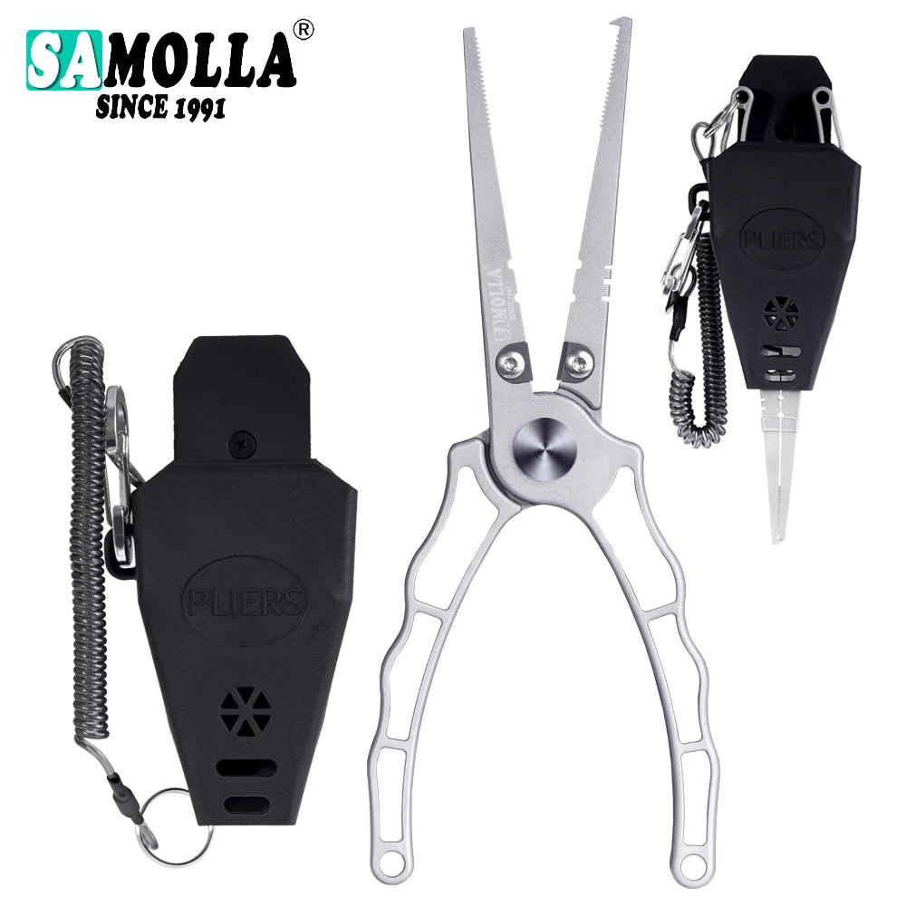 New 420 Stainless Steel Fishing Pliers Accessories Multifunctional Scissors Line Cutter Hooks Remover Outdoor Fishing Tools