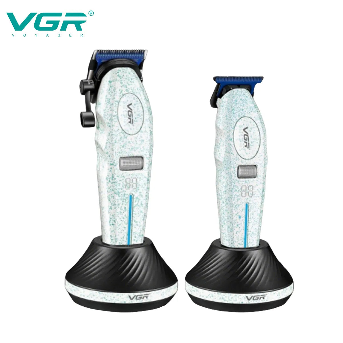 VGR Hair Trimmer 9000 RPM Hair Cutting Machine Electric Barber Clippers Professional Trimmer Charging Base Trimmer for Men V-887