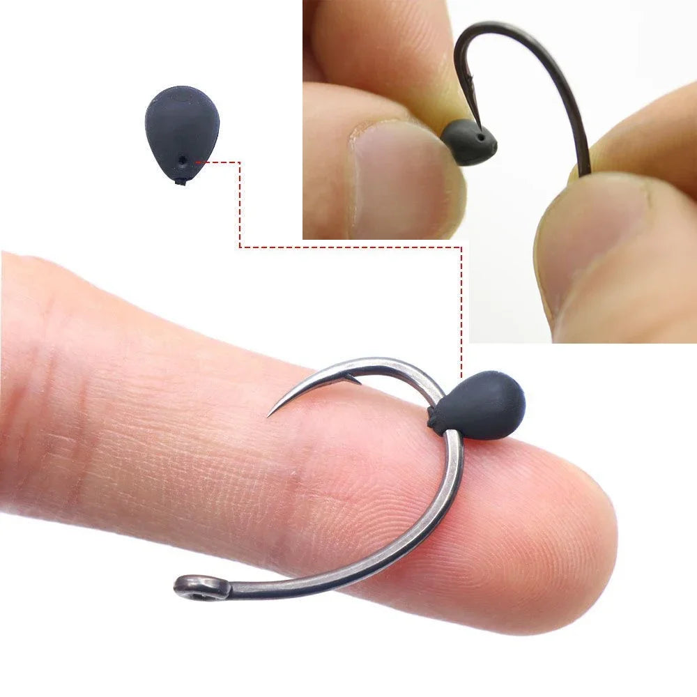 5-20Pcs Tungsten Fishing Shot Sinkers on The Hook Beads 0.42g Downforce Carp Accessories Pesca Fishhook Lure Shot-on Weight