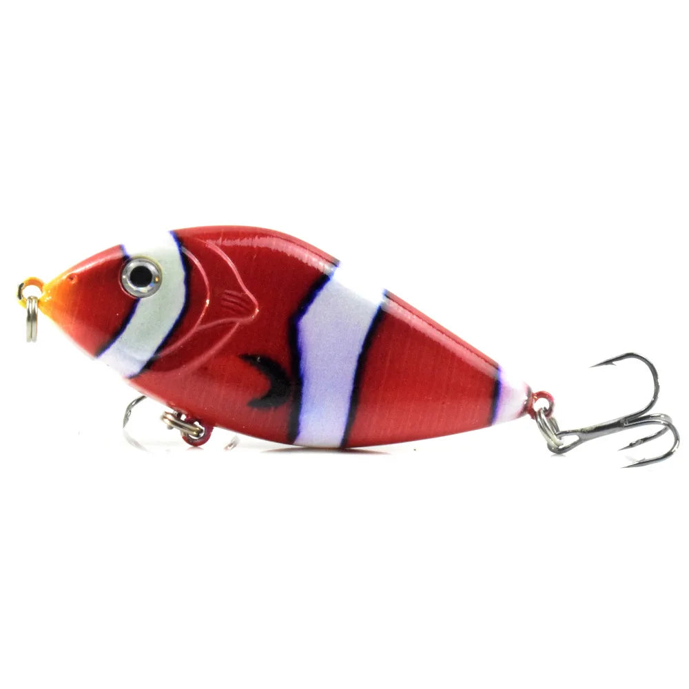 7CM 14.5G Fishing Lure Slow Sinking Slide Glide Jerkbait Wobblers Rattle Hard Artificial Baits Pike Musky Bass Tackle