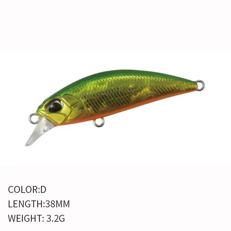 ALASICKAHot 38mm 3.2g Mini Sinking Minnow Fishing Lures Jerkbaits Peche Artificial Bait Wobbler Lure for Trout Bass Carp Fishing